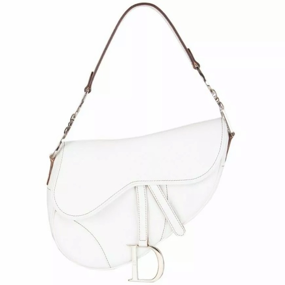 white christian dior bag